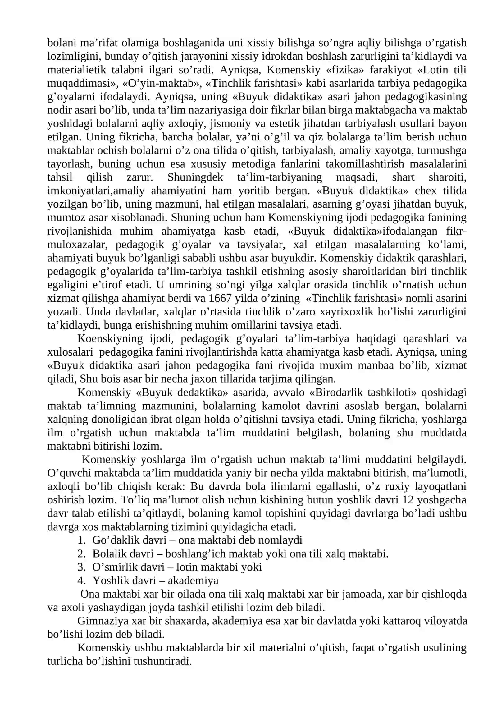 Yan Amos Komenskiyning pedagogik qarashlari 2