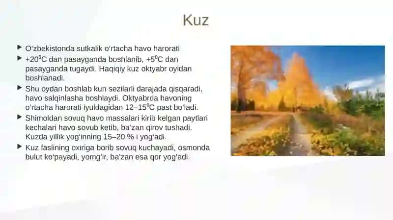 O‘ZBEKISTON IQLIMINING O‘ZIGA XOS JIHATLARI 2