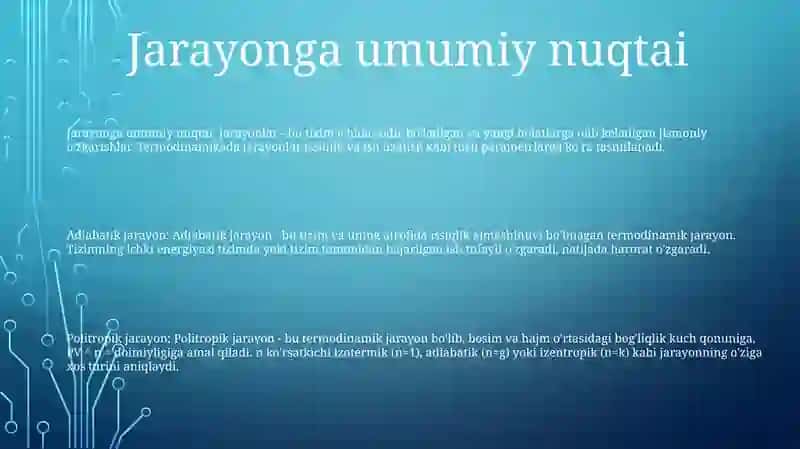 Adiabatik Va Politropik Jarayon 2