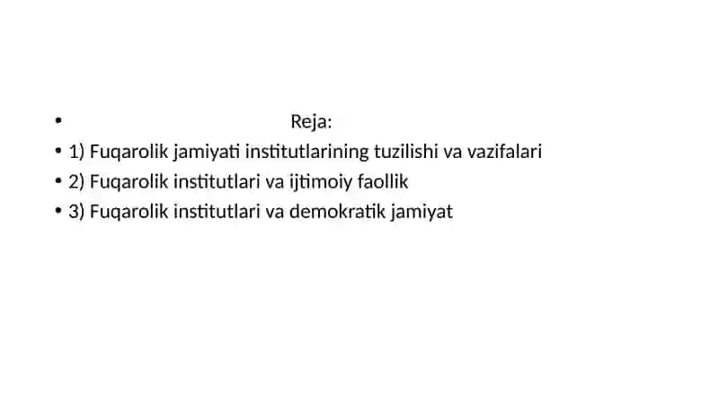 Fuqorolik institutlari 2