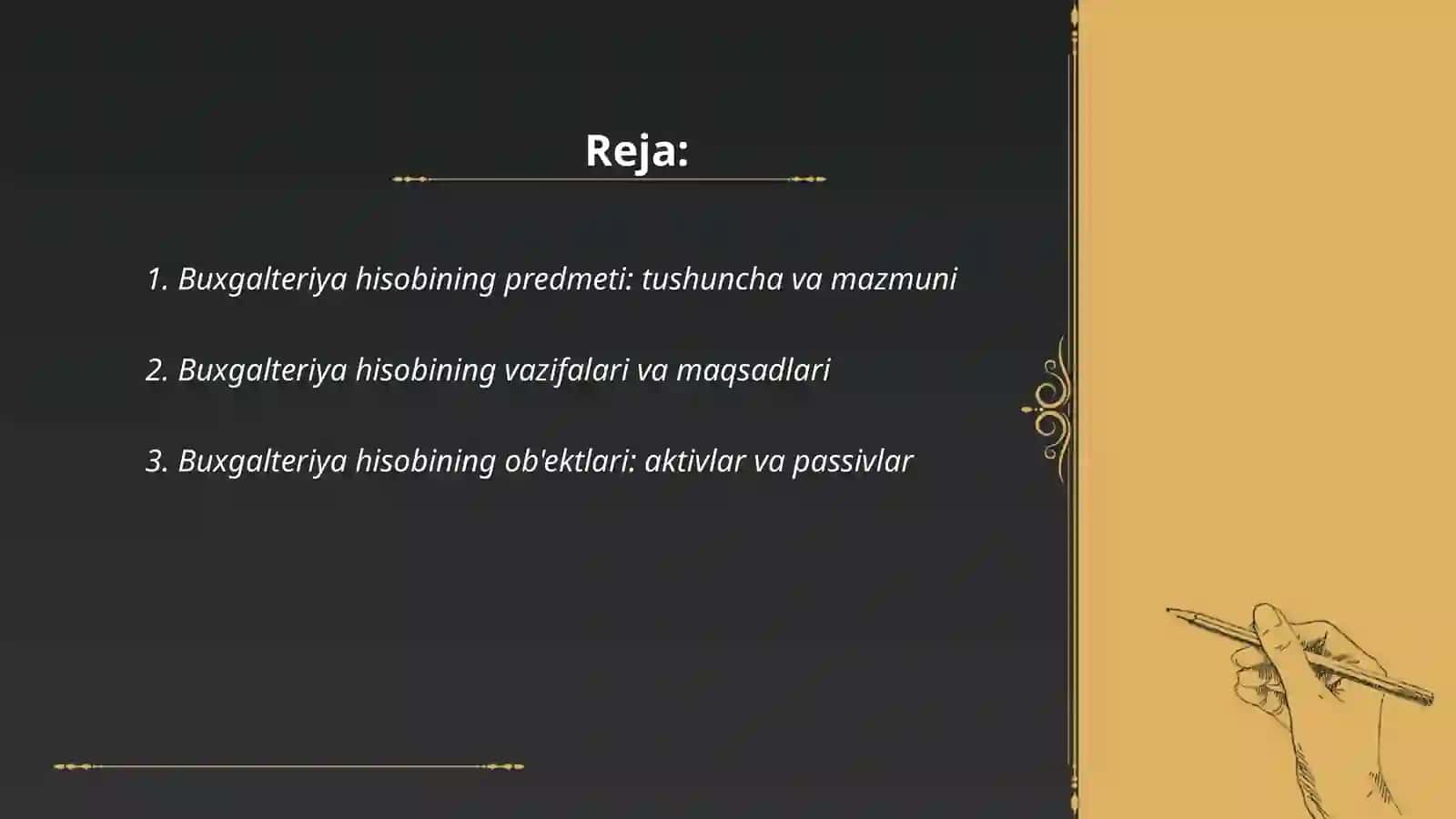 Buxgalteriya hisobining predmeti va metodi 2