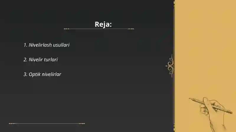 Nivelirlar va nivelir reykalari 2