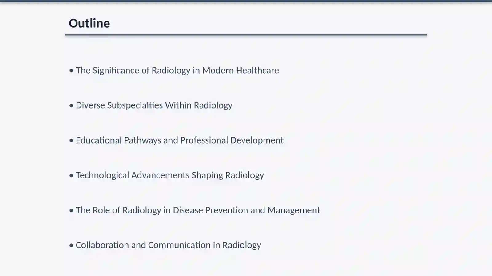 Radiology Department in Modern Healthcare 2