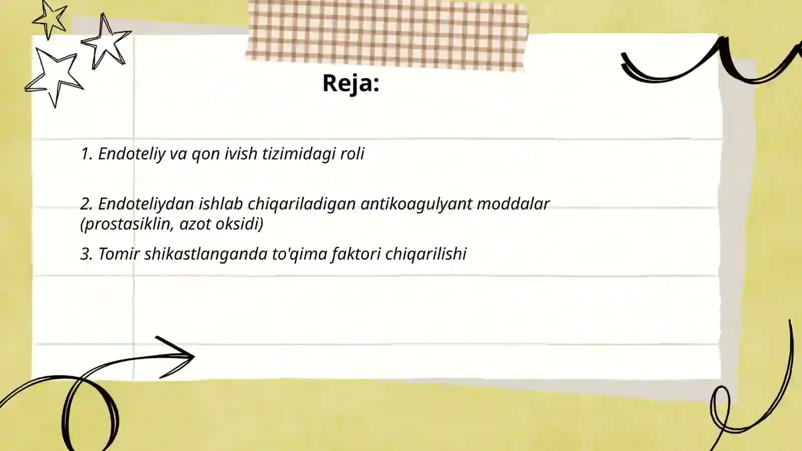 Qon ivish tizimida qon tomir ahamiyati 2