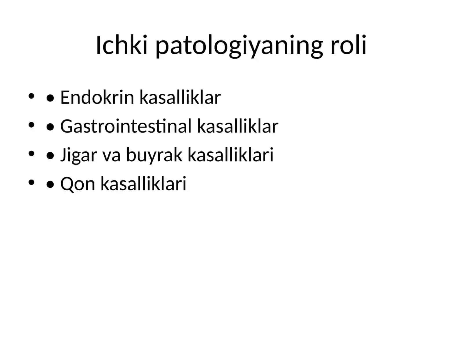 Teri kasalliklari va ichki patologiya 2