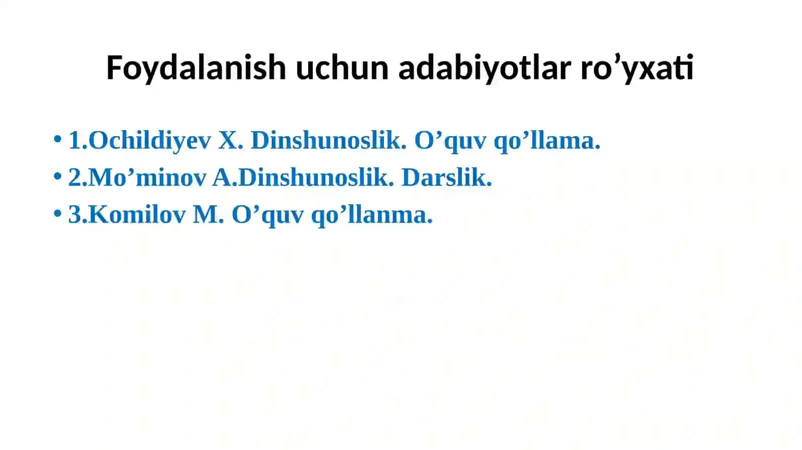 Xristianlik dini tarixi va g’oyalari 2