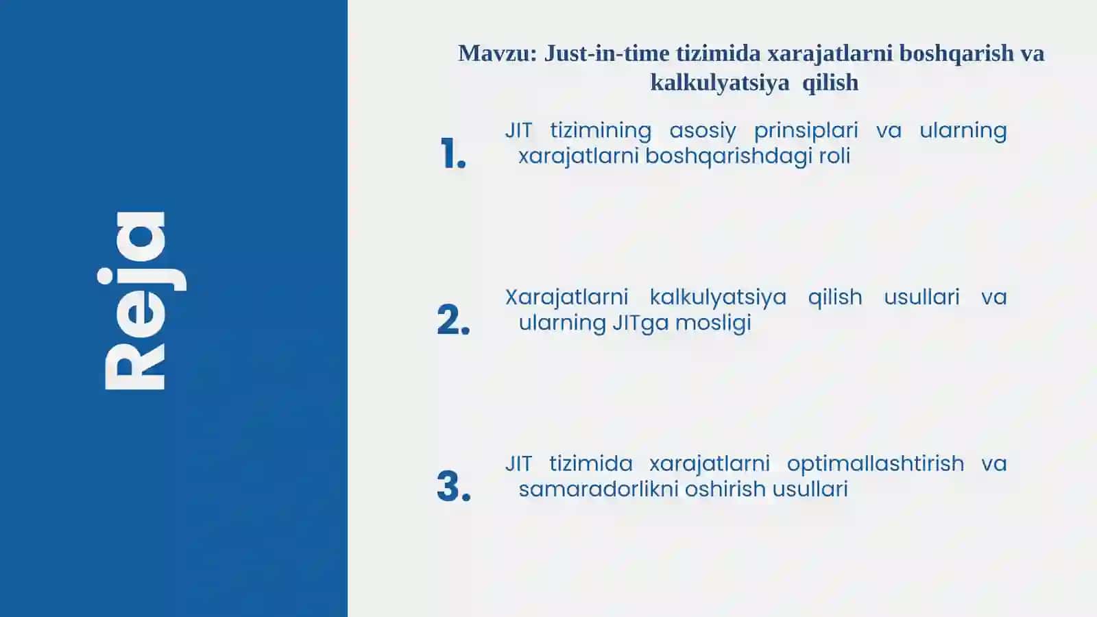JIT Tizimining Asosiy Prinsiplari 2