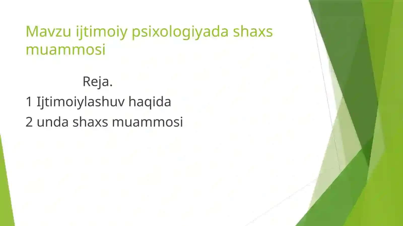 Ijtimoiy Psixologiyada Shaxs Muammosi 2