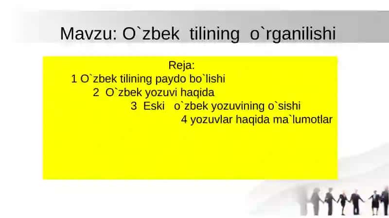 O`zbek tili tarixi Oraliq nazorat 2