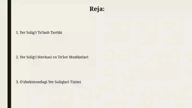 Yer solig'i toʻlov muddatlari va tartibi 2