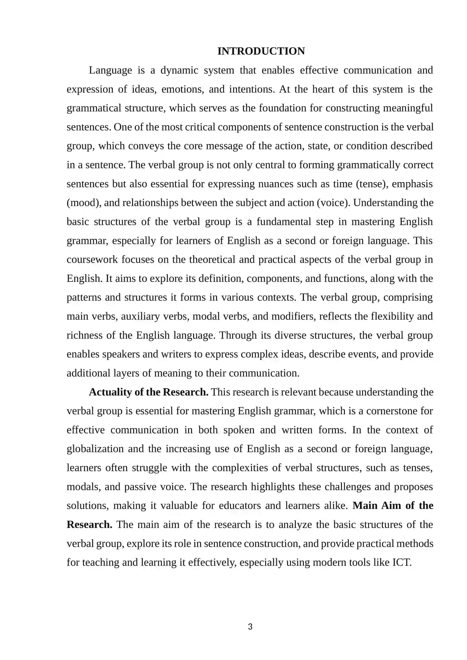 THEORETICAL FRAMEWORK OF THE VERBAL GROUP 2