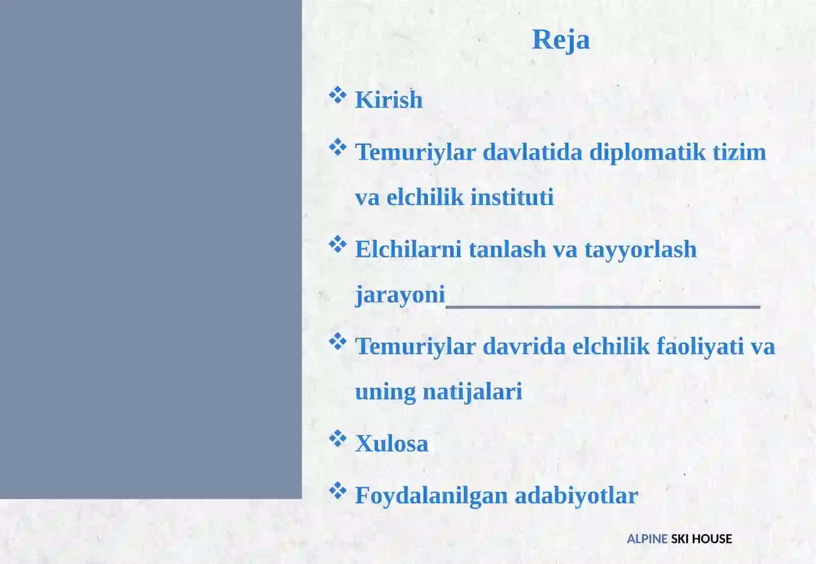 Temuriylar davlatida elchilarni tayyorlash tizimi 2