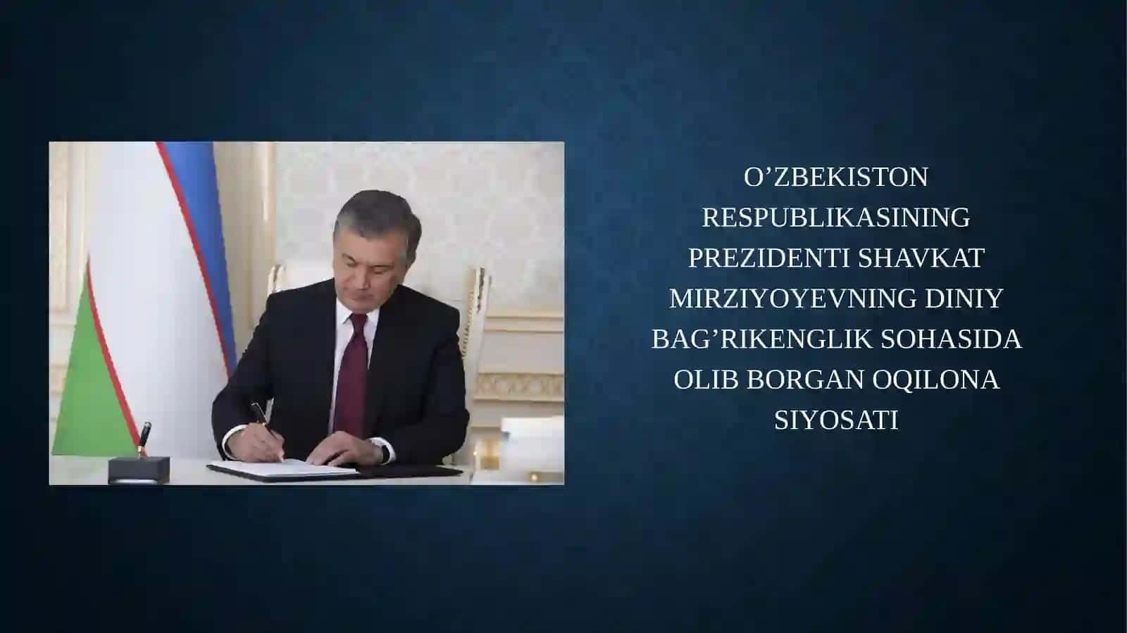 Diniy bag‘rikenglik sohasida olib borgan Oqilona siyosati 2