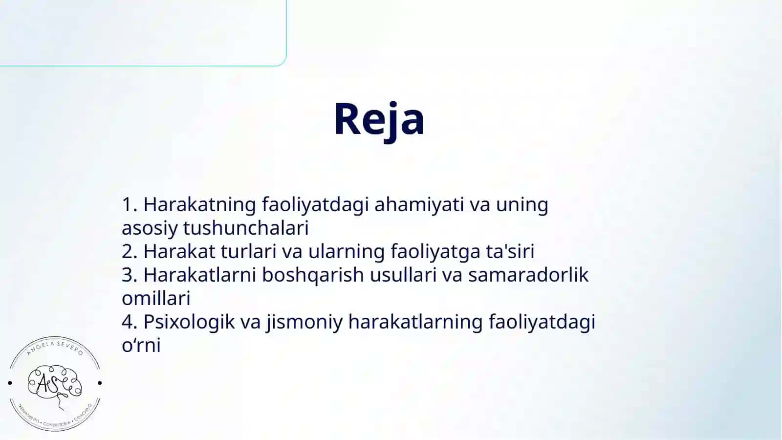 HARAKATLAR FAOLIYATNING AJRALMAS QISMI 2