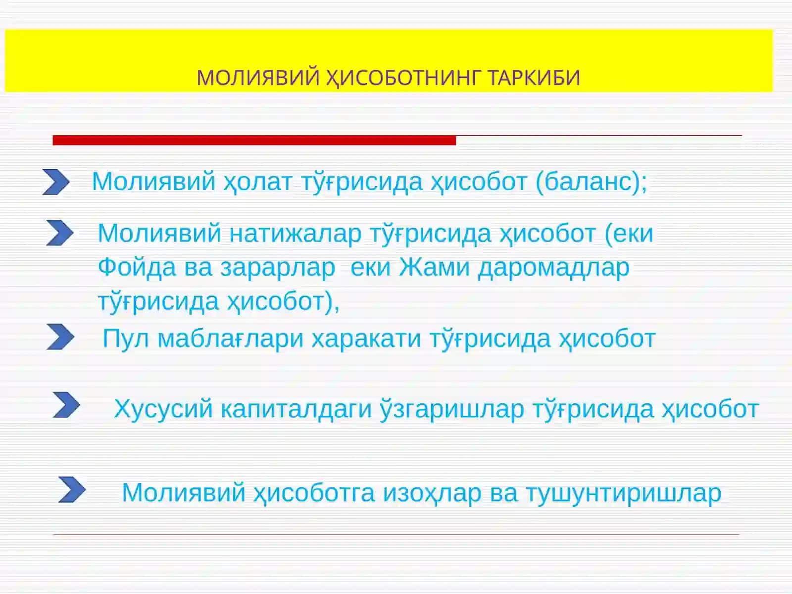 Молиявий тахлил 2