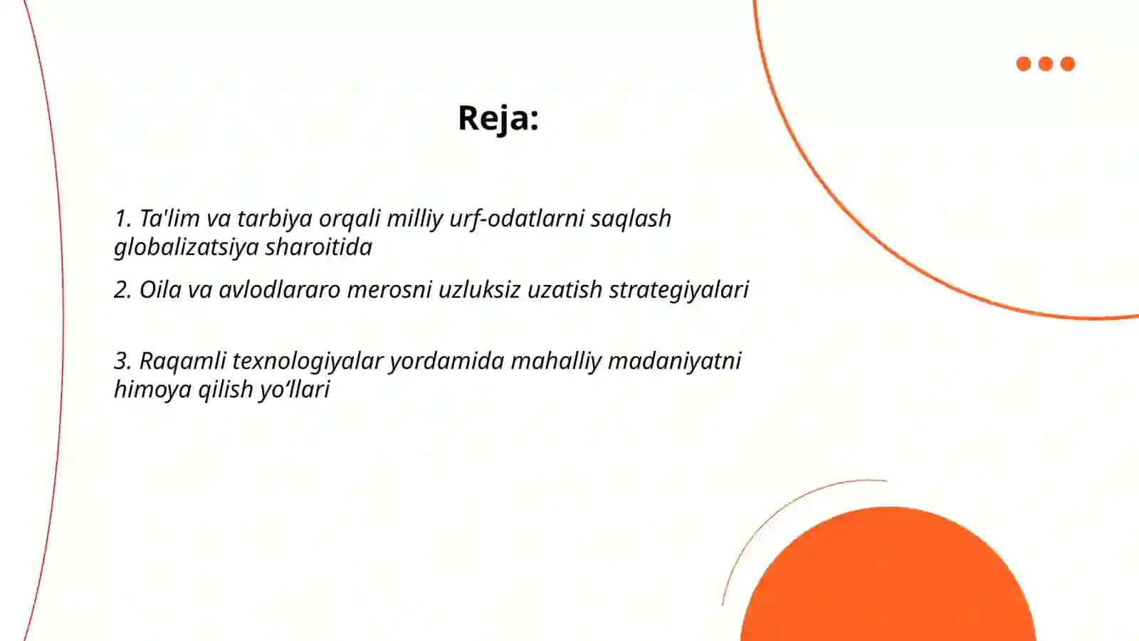 Globolization sharoitida milliy urf-odatlar, qadriyatlar va an'analarni saqlash yo'nalishlari 2
