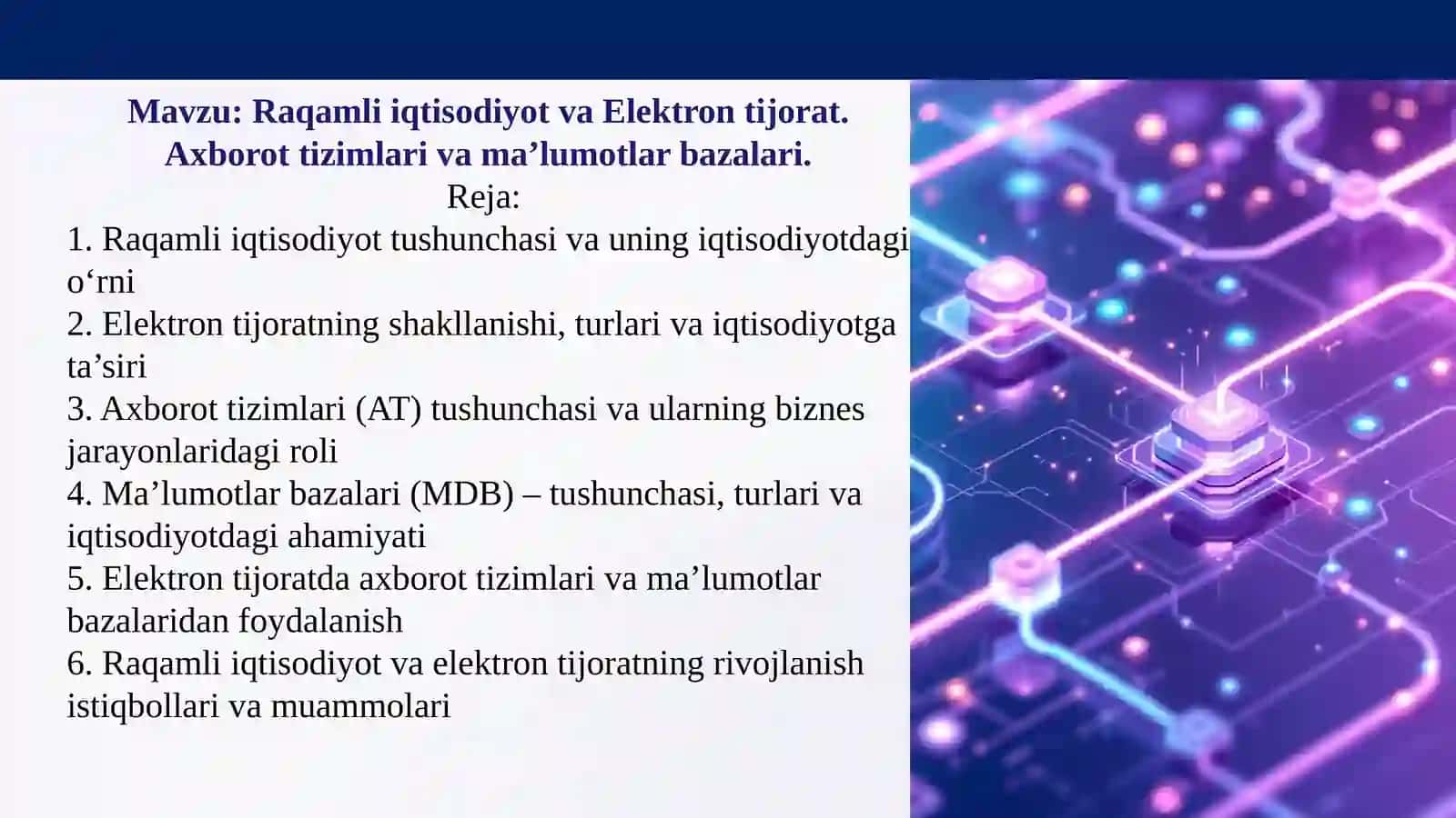 Raqamli iqtisodiyot va Elektron tijorat 2