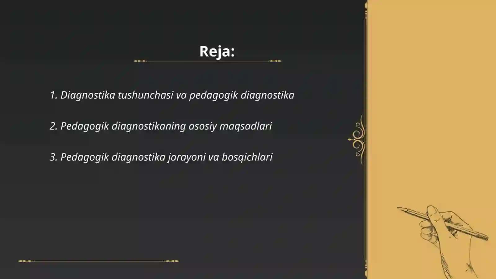 Pedagogik diagnostikaning asosiy funksiyalari va turlari 2