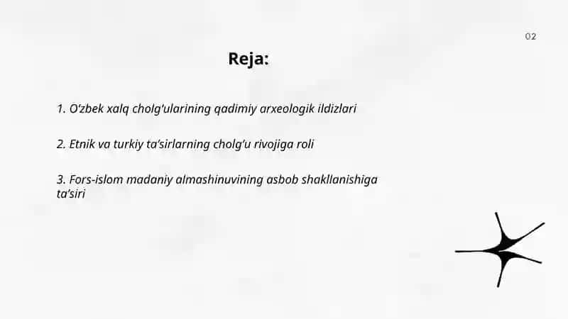 Õzbek xalq cholğularining shakillanishi 2