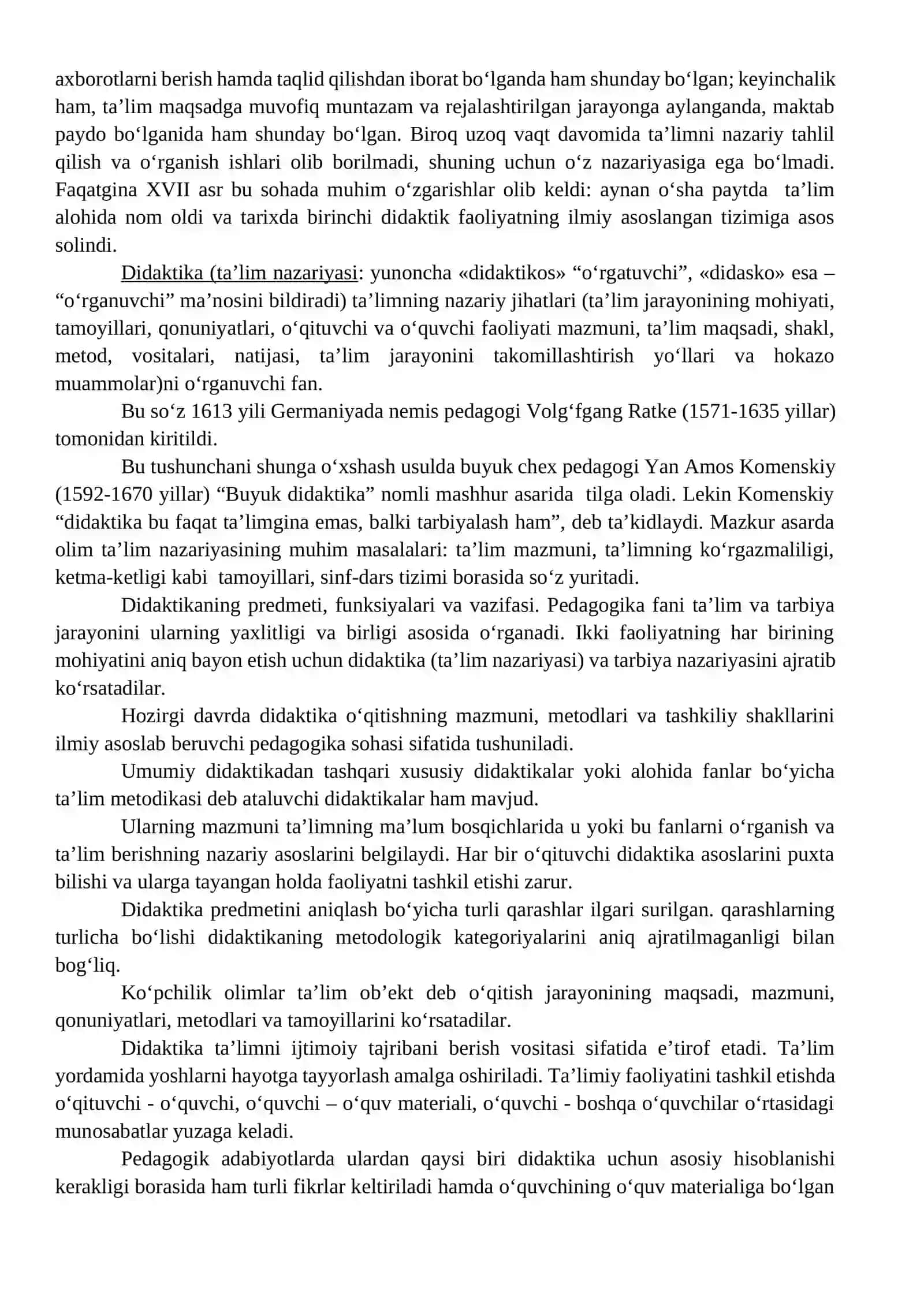 Didaktika – ta’lim nazariyasi sifatida 2