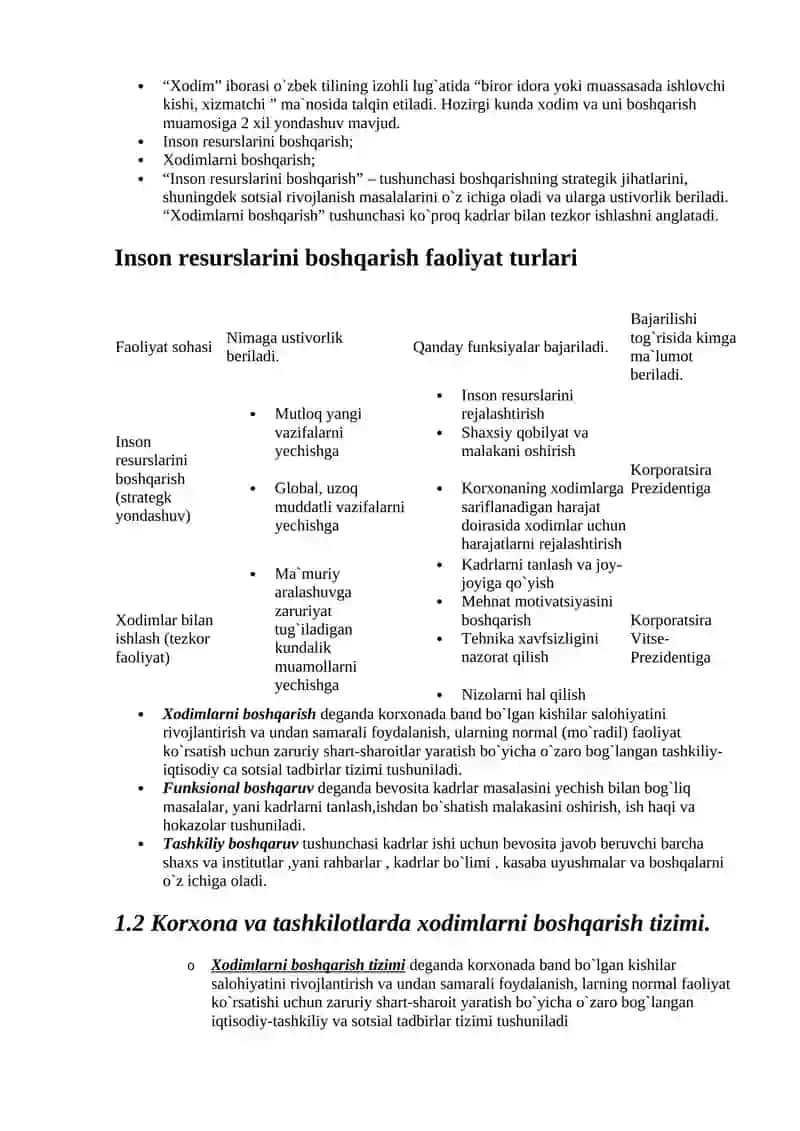 Tashkilot va boshqaruv sotsiologiyasi 2