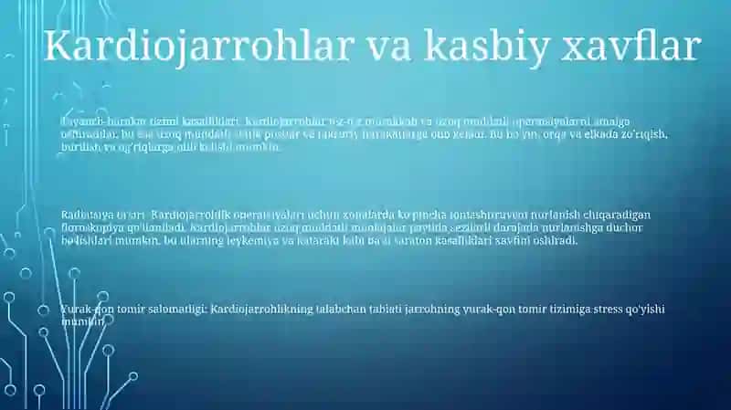 Kardioxirurklarda Kelib Chiqadigan Kasb Kasalliklar 2