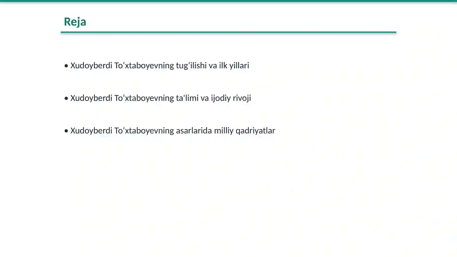 Xudoyberdi Toʻxtaboyev hayoti va ijodi 2