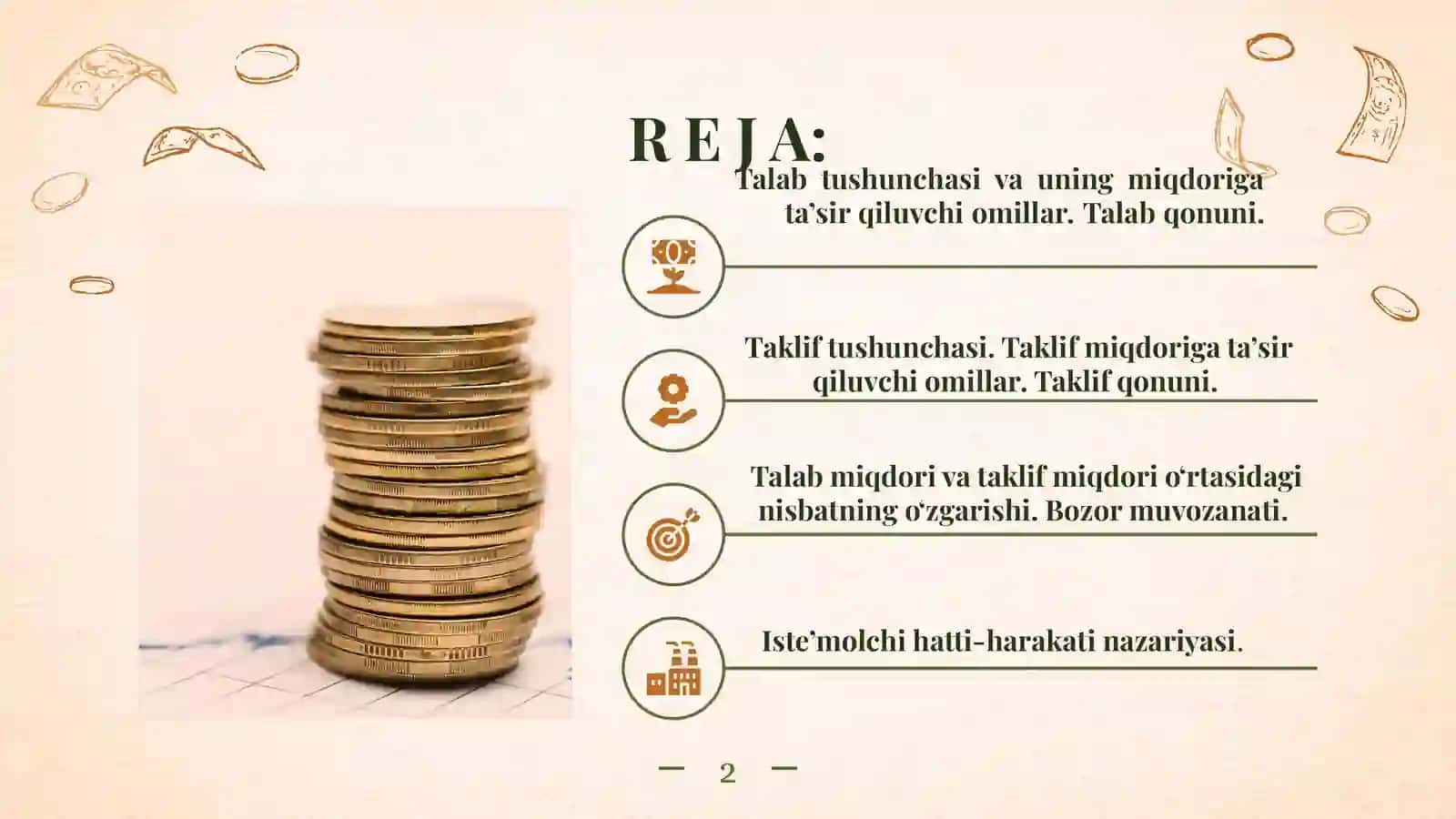 Talab va taklif nazariyasi 2