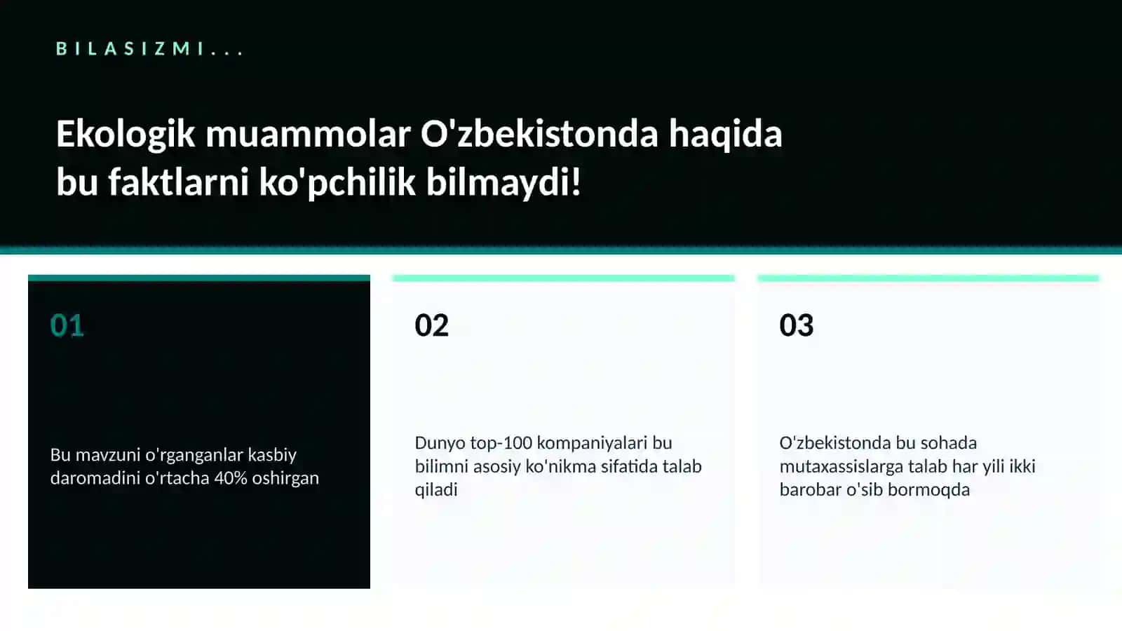 Ekologik muammolar O'zbekistonda 2