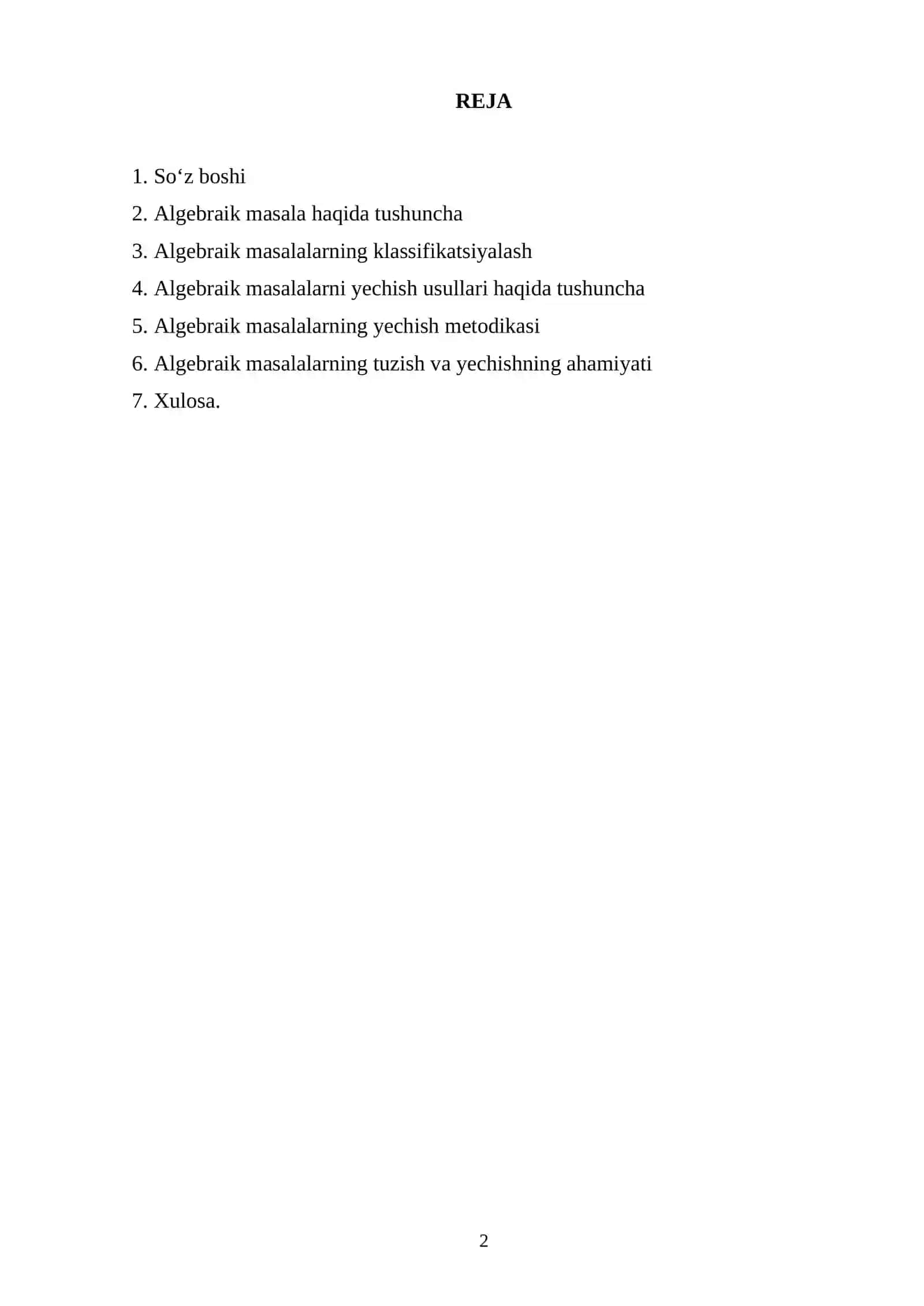 Bo‘lajak o‘qituvchilarni matnli algebraik masalalar yechishni o‘rgatish 2