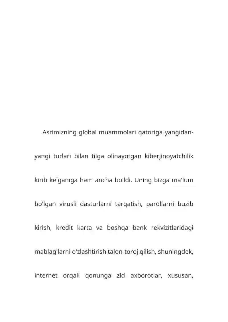 Kiberjinoyatchilik va uni keng tarqalishining sabablari 2