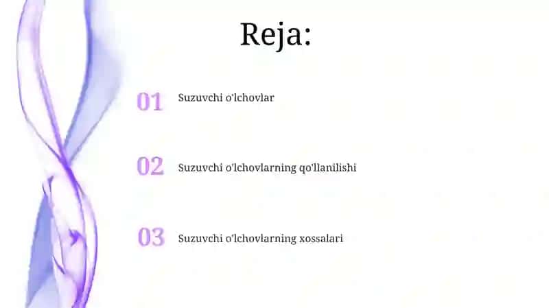 Suzuvchi o'lchovlar 2