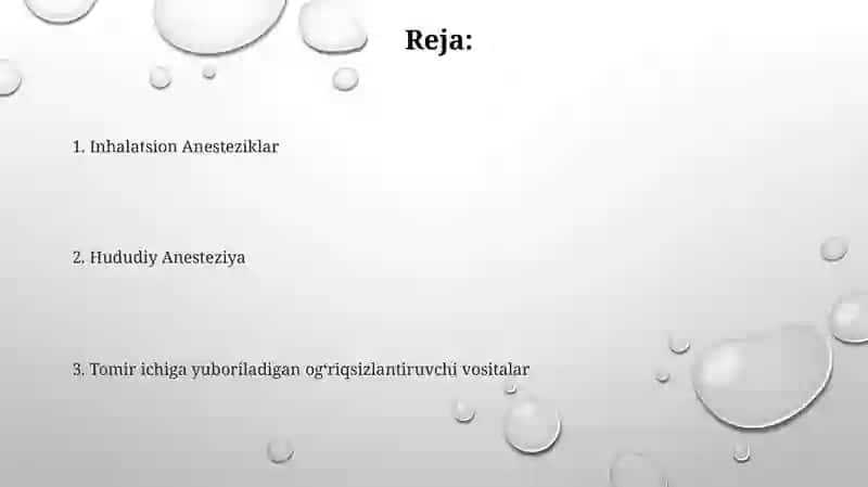 Mahalliy og'riqsizlantiruvchi vositalar 2