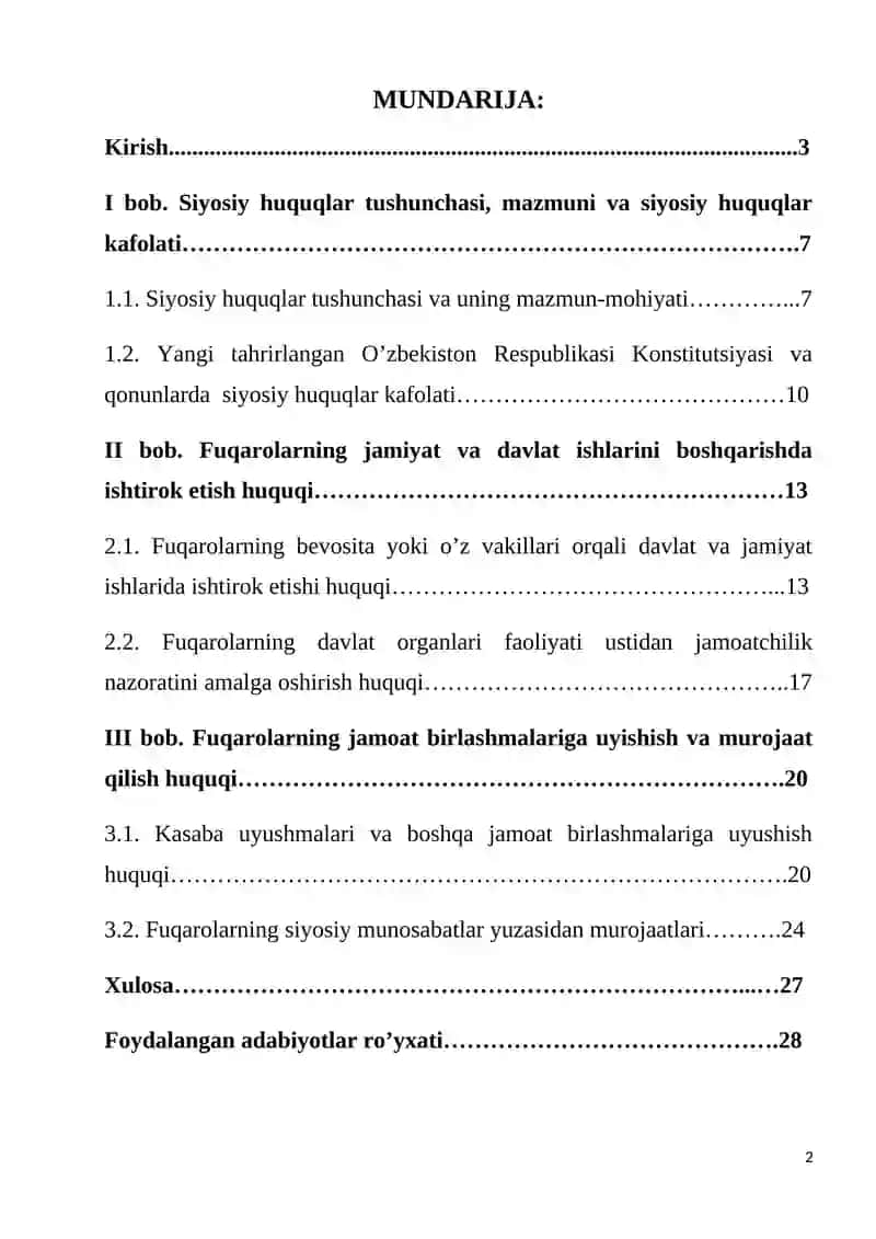Siyosiy huquqlar 2