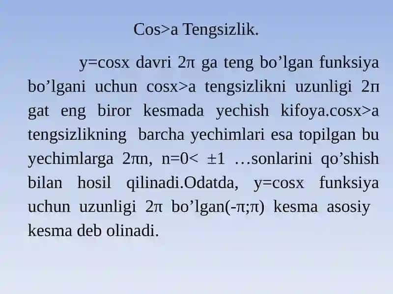 Trigonometrik tengsizliklar 2