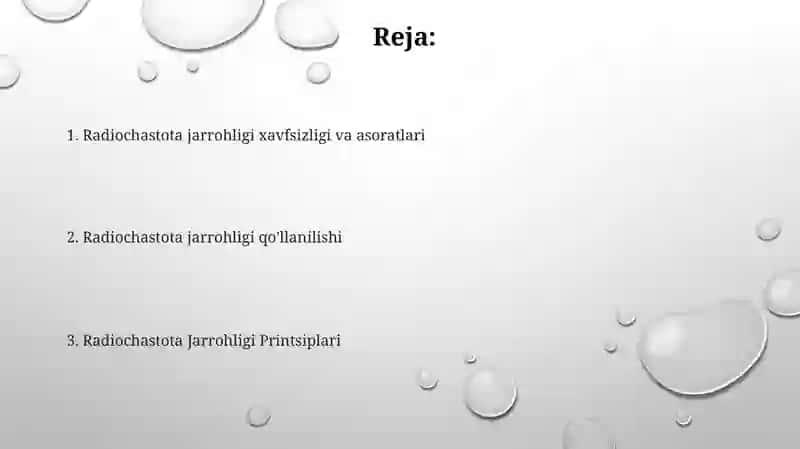 Radioto'lqinli jarrohlik 2