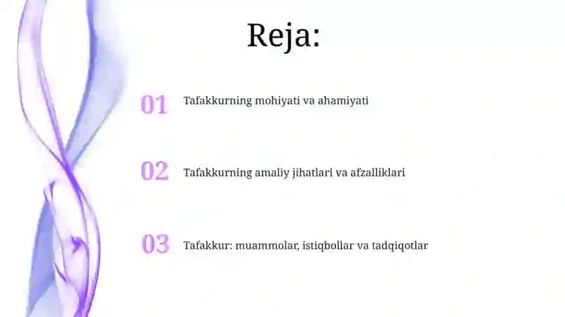 Tafakkur haqida 2