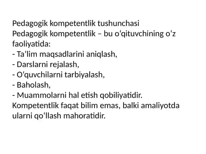 Pedagogik kompetentlikda metodologik yondashuv 2
