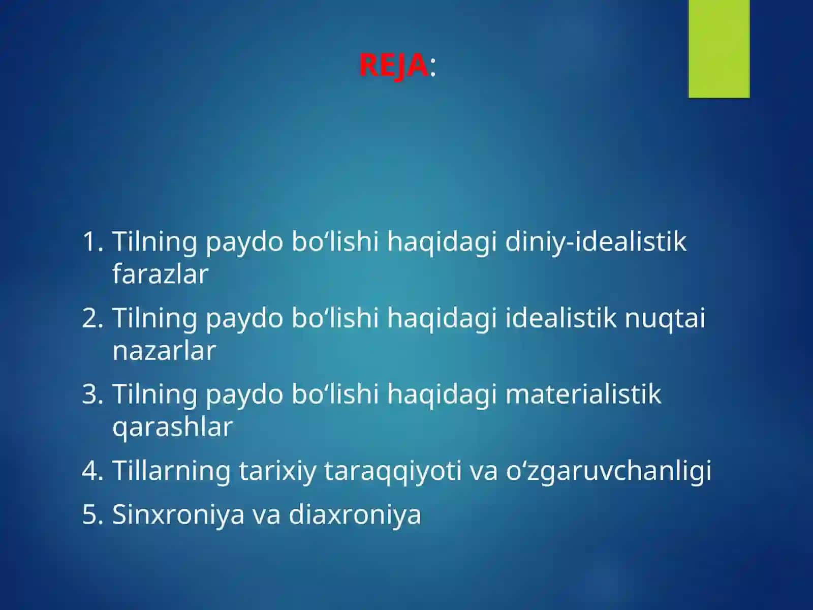3-MA’RUZA TILLARNING PAYDO BO‘LISHI VA TARAQQIYOTI 2