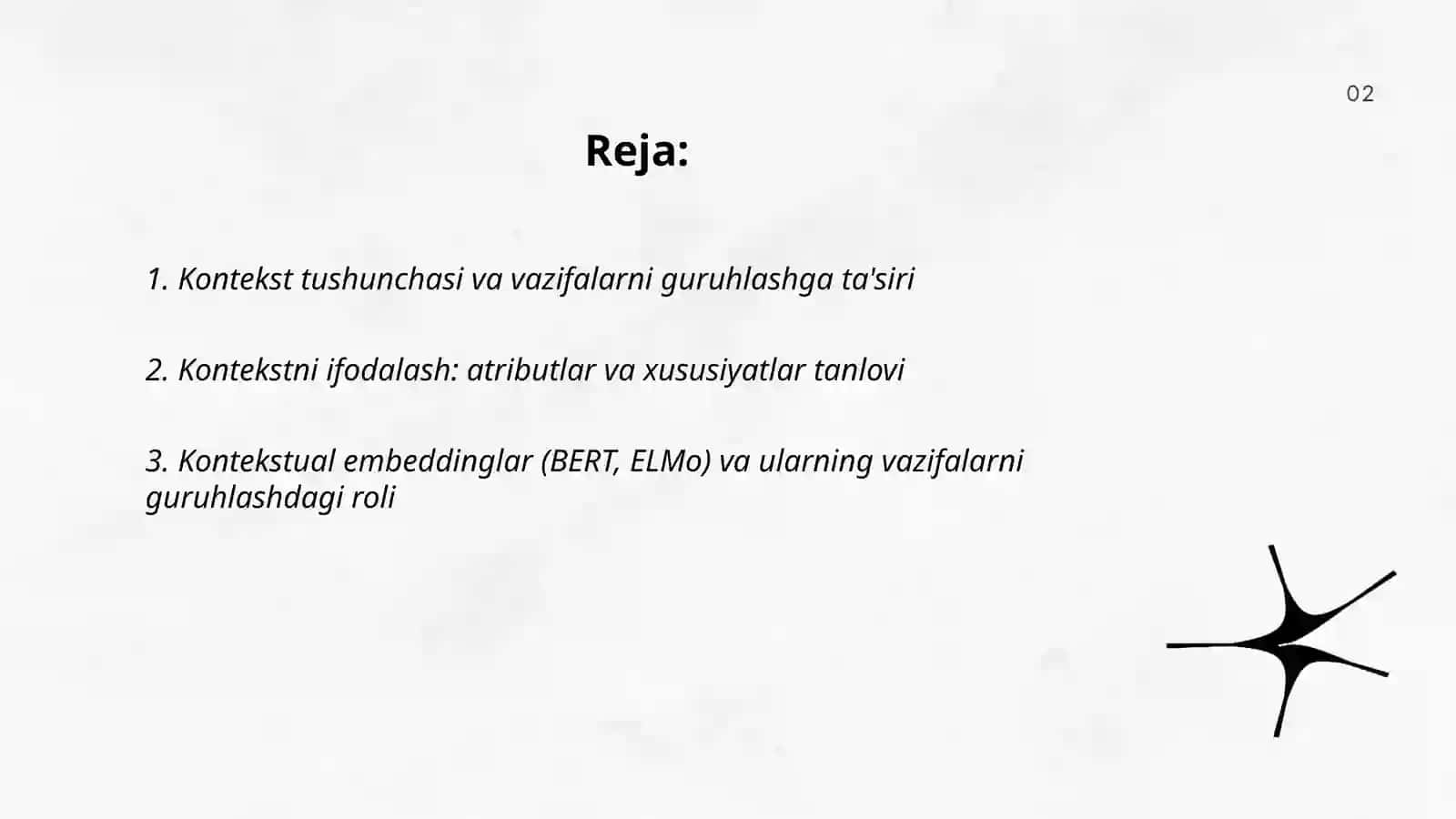 Kontekst asosida vazifalarni guruhlash usullari 2