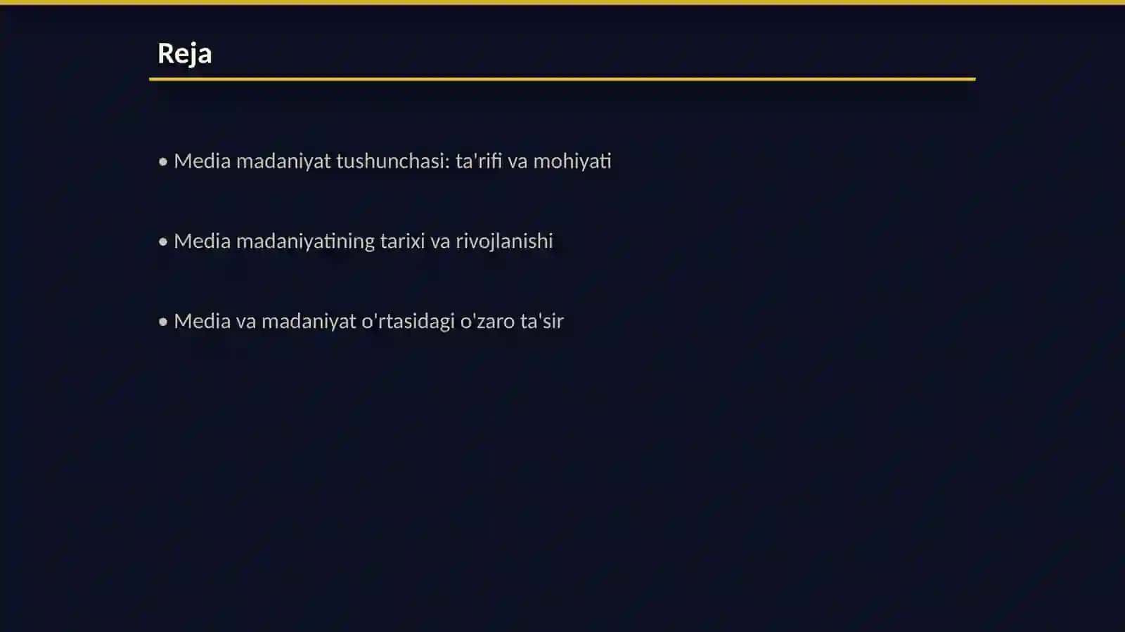 Media madaniyat tushunchasi 2