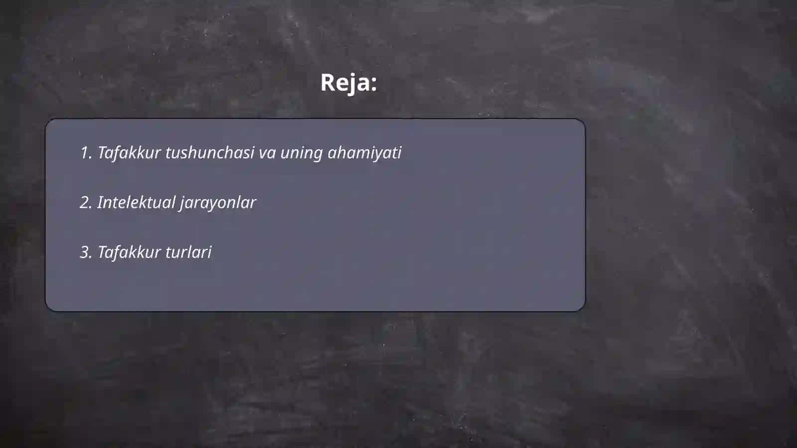 Tafakkur operatsiyalari va intelekt 2