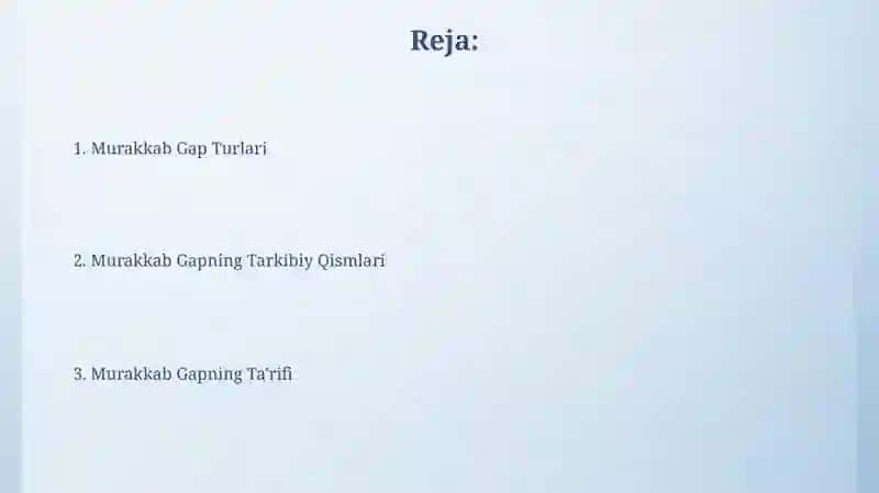 Murakkab Gaplar 2