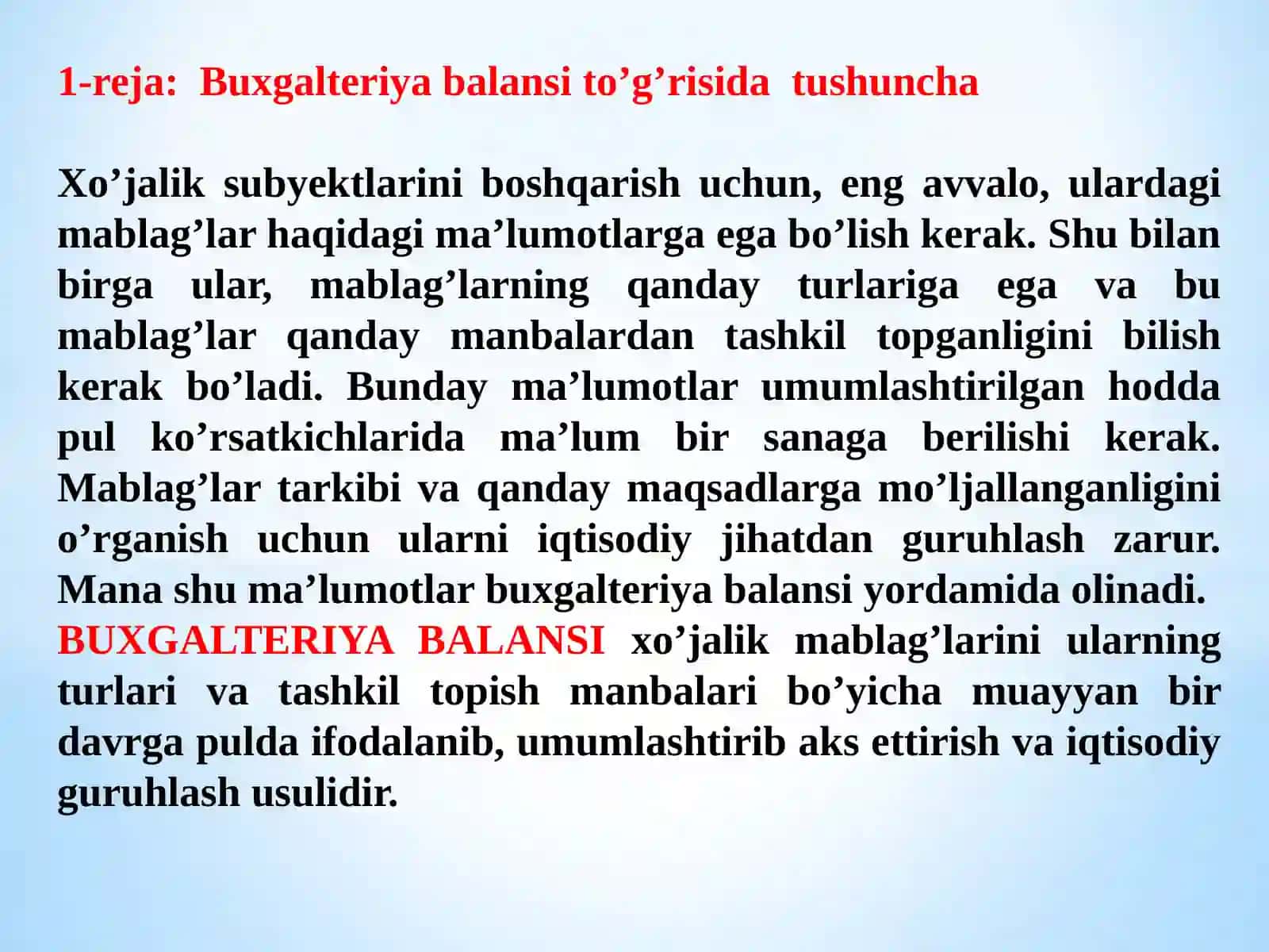 BUXGALTERIYA BALANSI VA UNING TUZILISHI 2