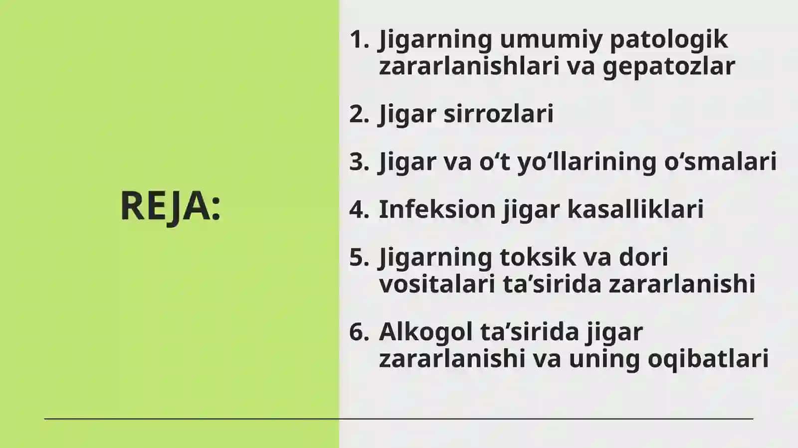 Jigarning patologik zararlanishlari 2