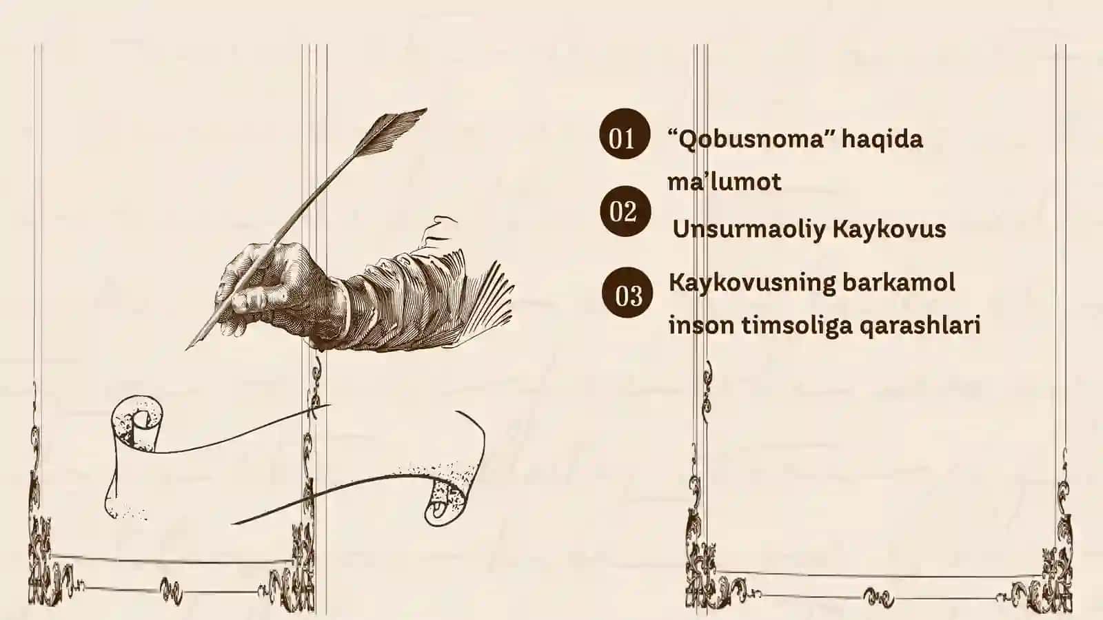 Kaykovusning “Qobusnoma” asari 2