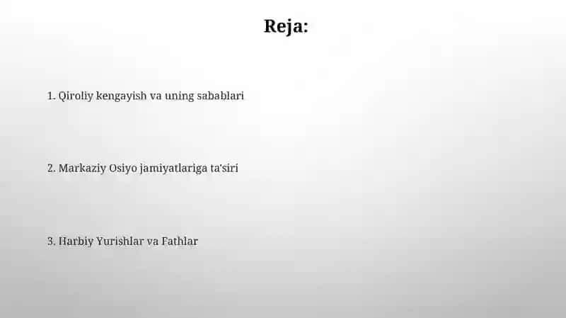 Chor Rossiyasi tomonidan o'rta osiyoning istilo etilishi 2