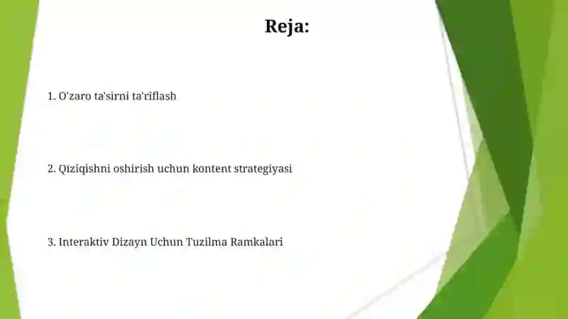 Interaktiv metodlar (Interactive methods) 2