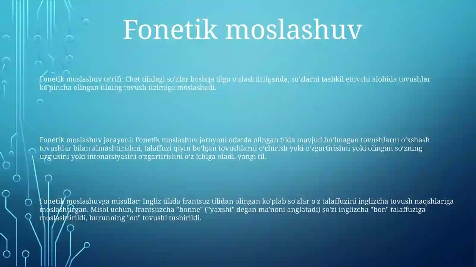 Nutq Tovushlarining O'Zgarishi 2