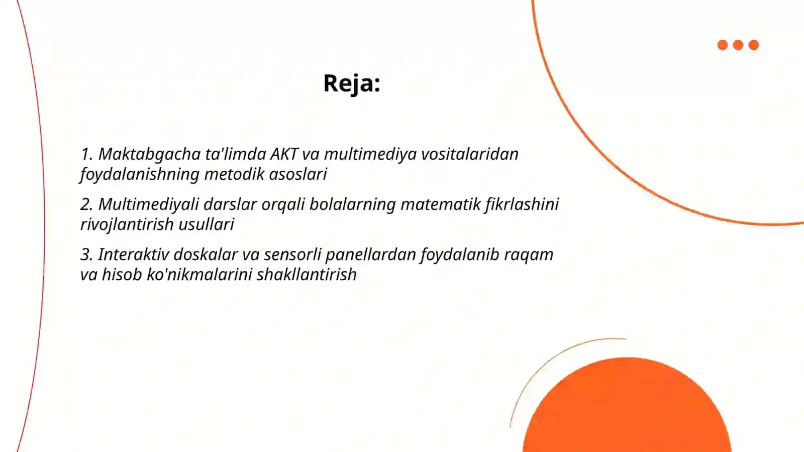 Bolalarning matematik rivojlanishi 2